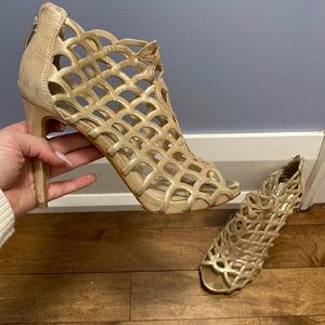 Gold Vince Camuto heels